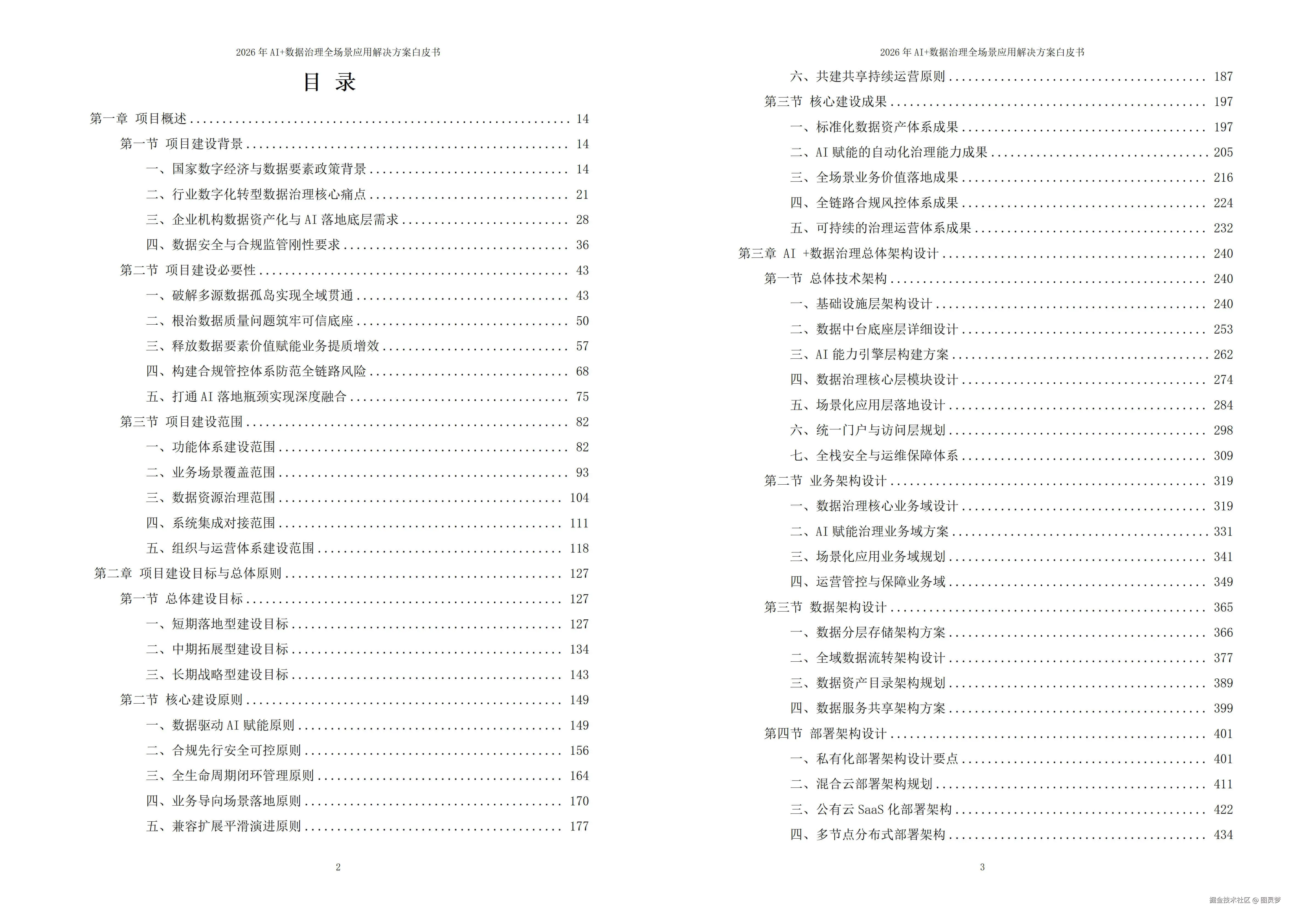 2026年AI+数据治理全场景应用解决方案白皮书 - 全2373页下载