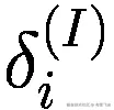 {\delta}_i^{(I)}