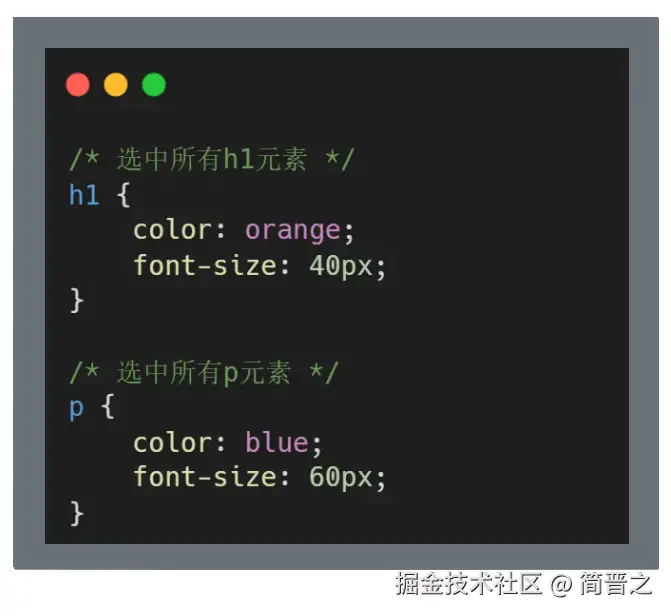 标签选择器实例