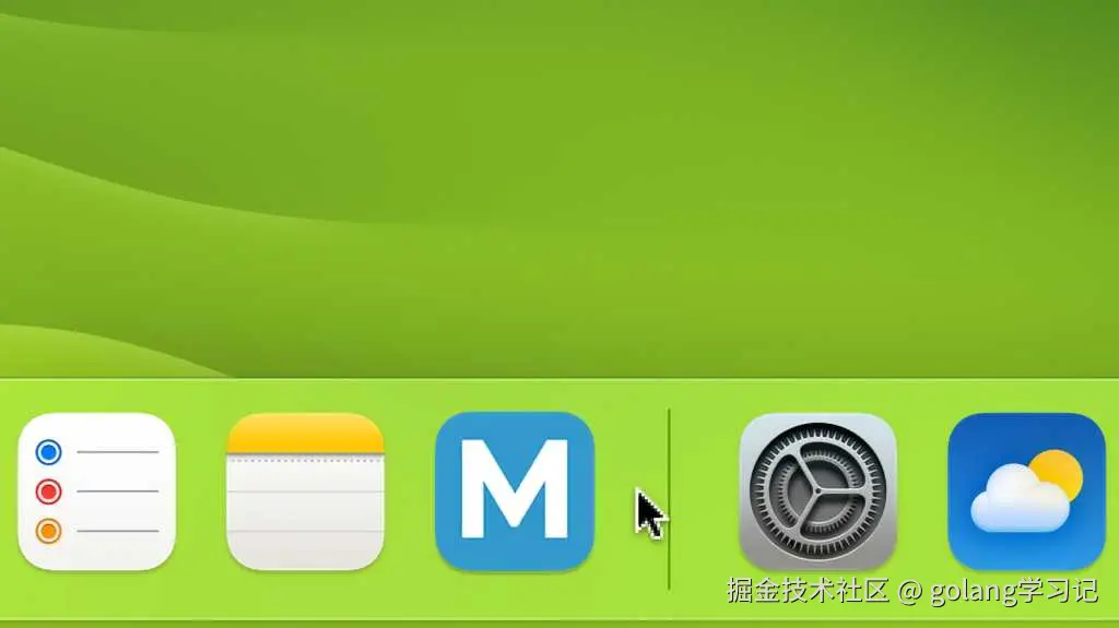 Web App in Dock