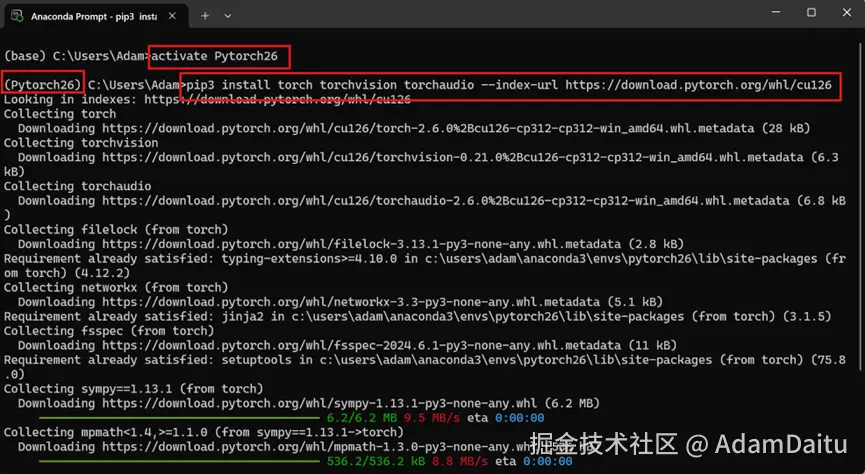 图11：在Anaconda Prompt需要运行的命令