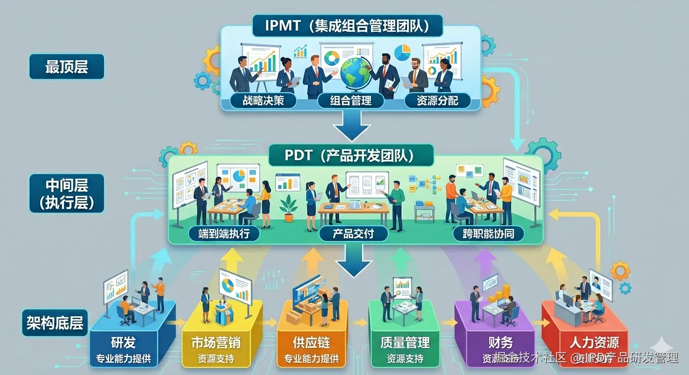 IPD重度矩阵组织架构