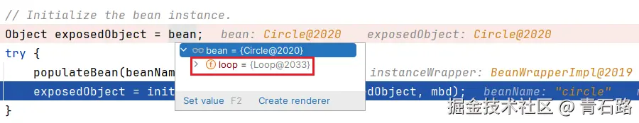 loop填充到circle中
