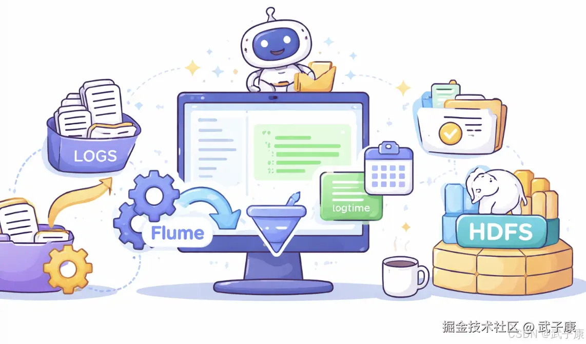 大数据-228 离线数仓 Flume Taildir + 自定义 Interceptor：从 JSON 提取时间戳写入 HDFS 分区
