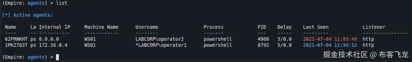 图 11.40 – 安装 operator1 代理    