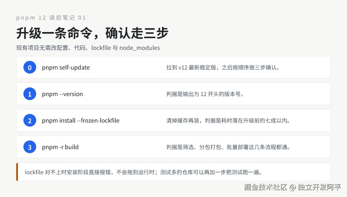 pnpm 12 升级实测