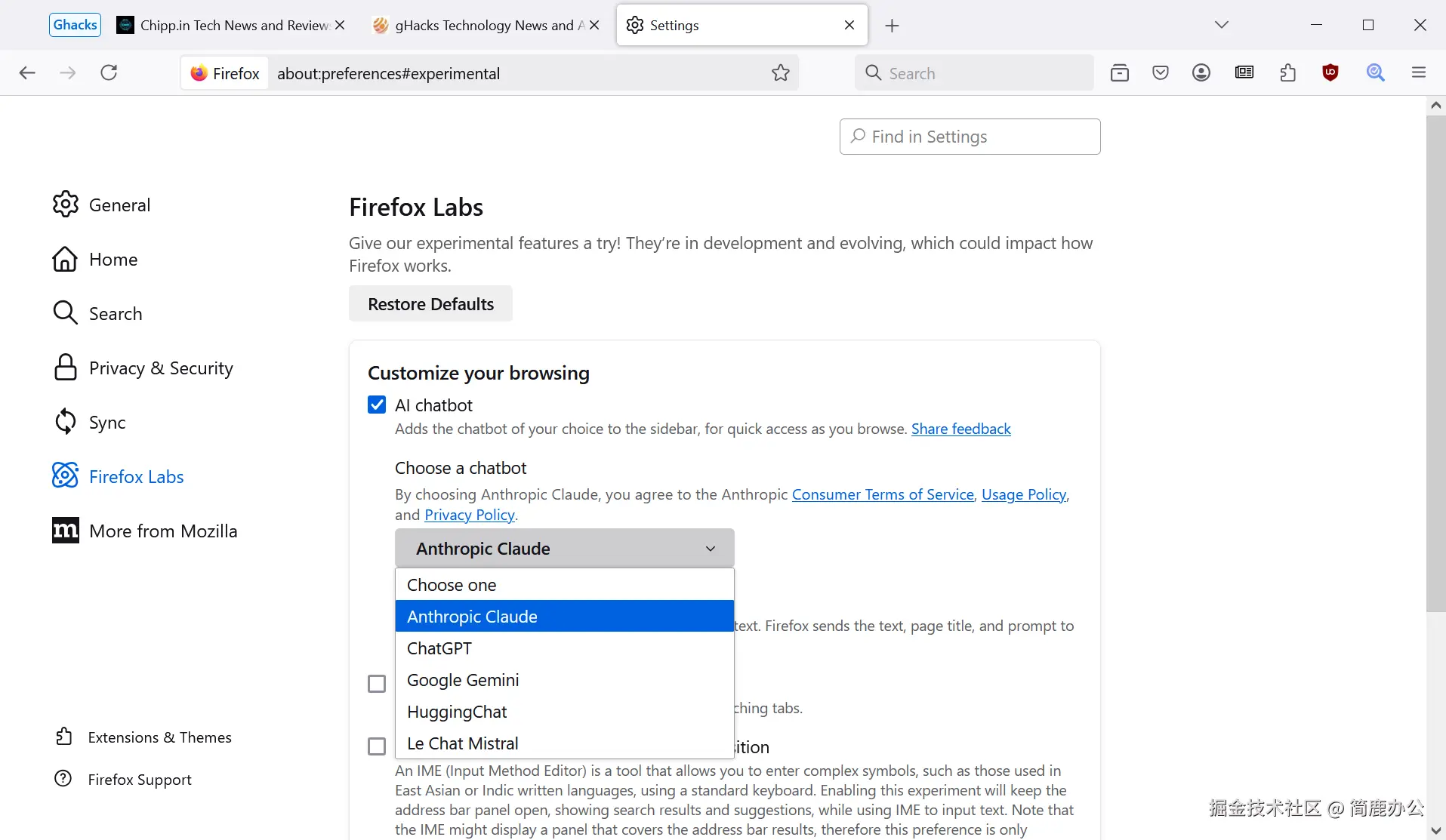 Firefox AI Browser