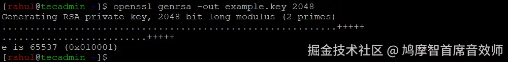 Generate Key for Self-Signed SSL