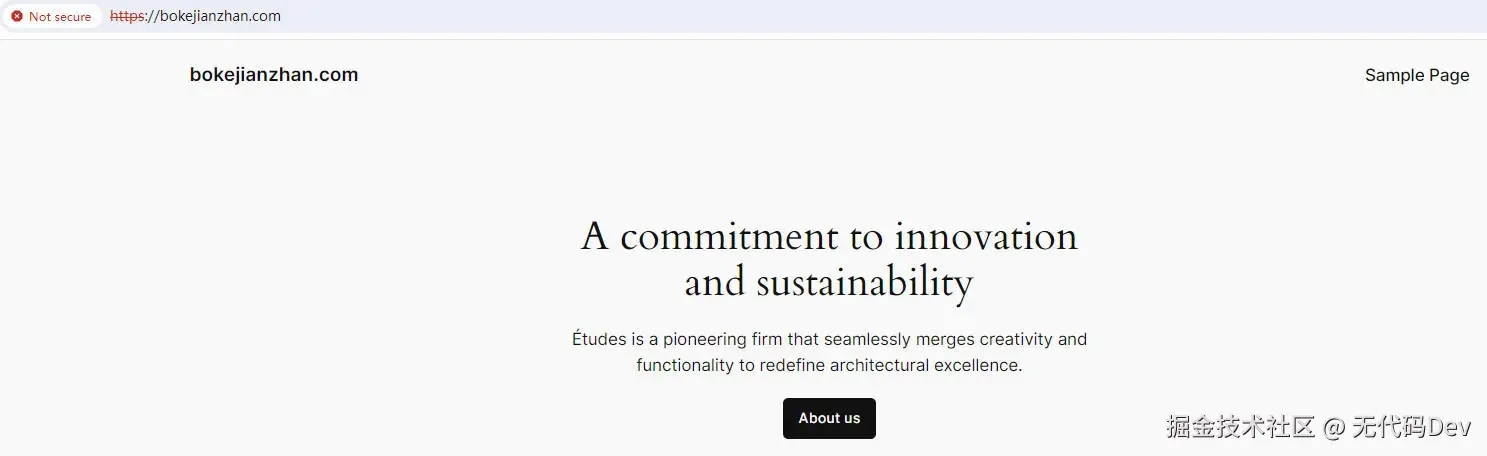 WordPress默认主题页面