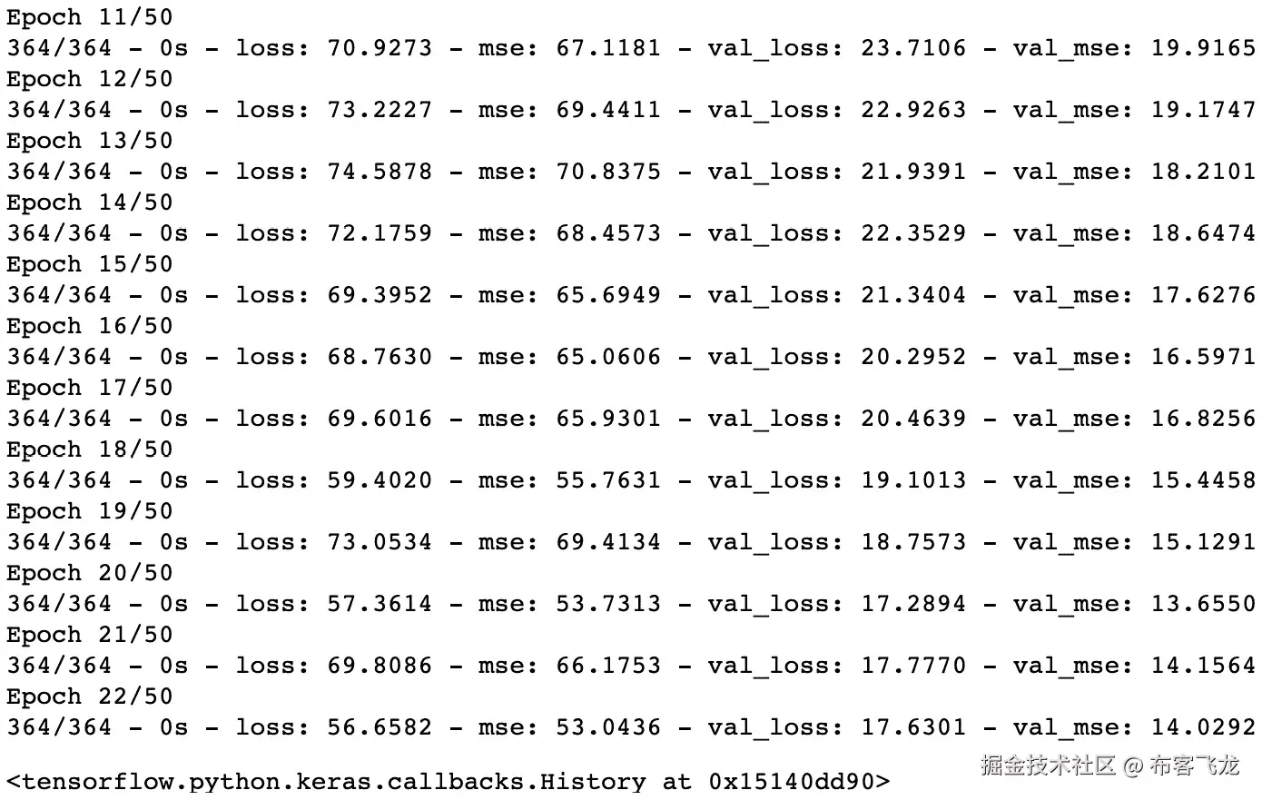 图 6.17：使用训练集拟合神经网络    