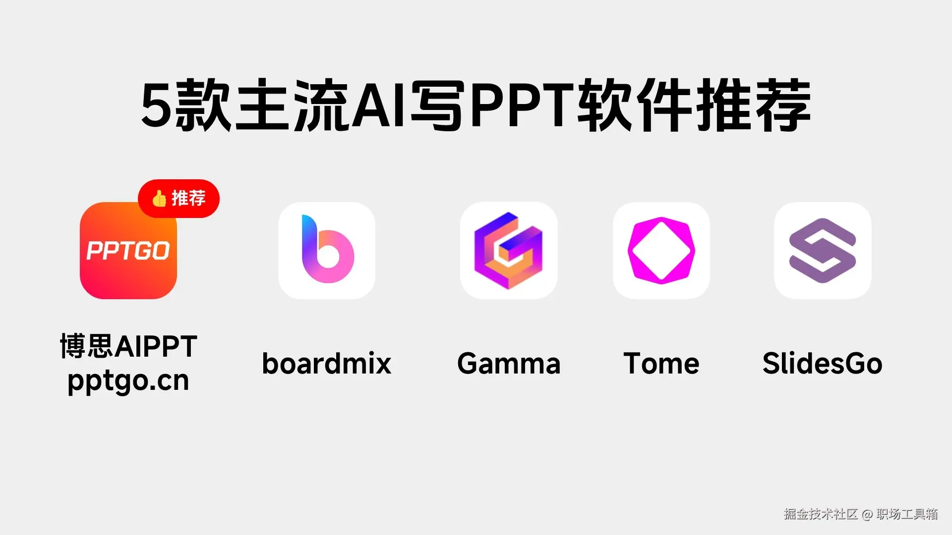 AI写PPT的软件有哪些