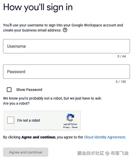 图 11.10 – Cloud Identity 凭证创建界面