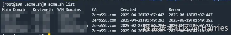 list