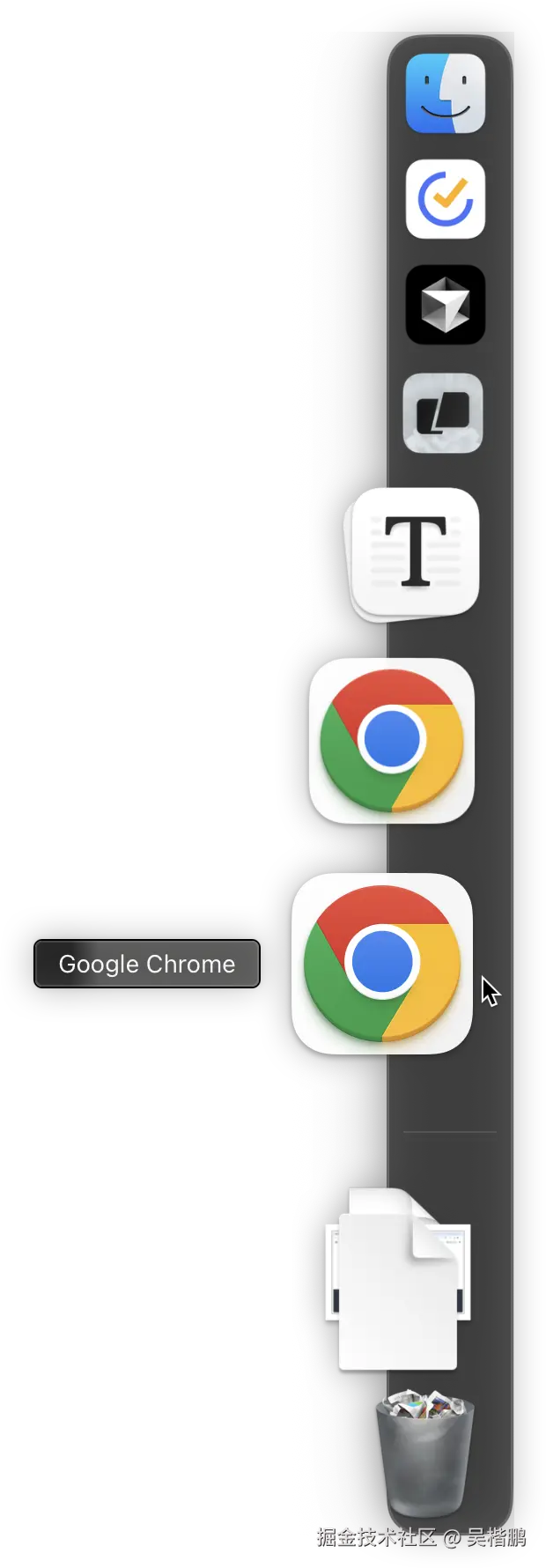 Chrome Instances in Dock