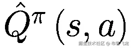 {\hat{Q}}^{\pi}\left(s,a\right)