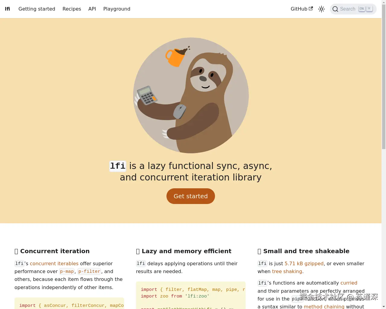Show HN：Lfi – 一个懒惰的功能性同步、异步和并发迭代库 - 项目截图