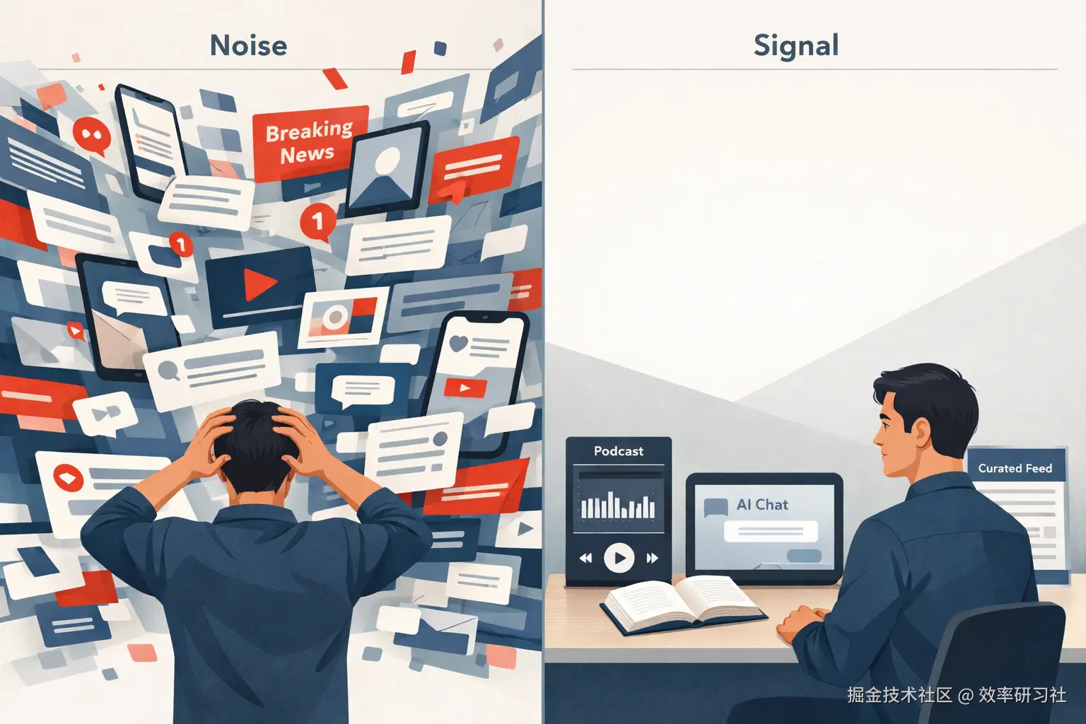 图 1：信息洪流 vs 高质量筛选.png