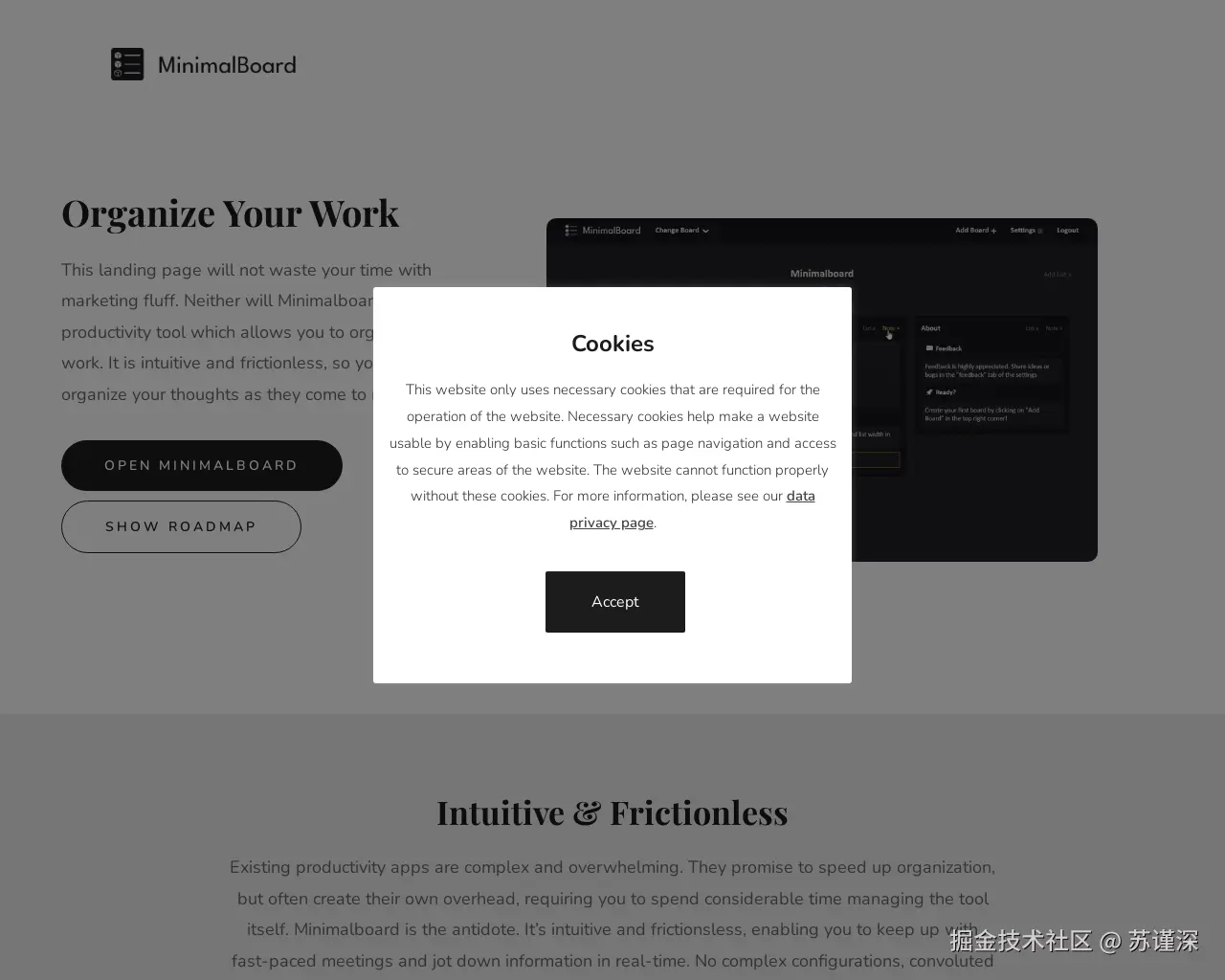 Show HN: Minimalboard – 一种直观且快速的工作组织方法 - 项目截图