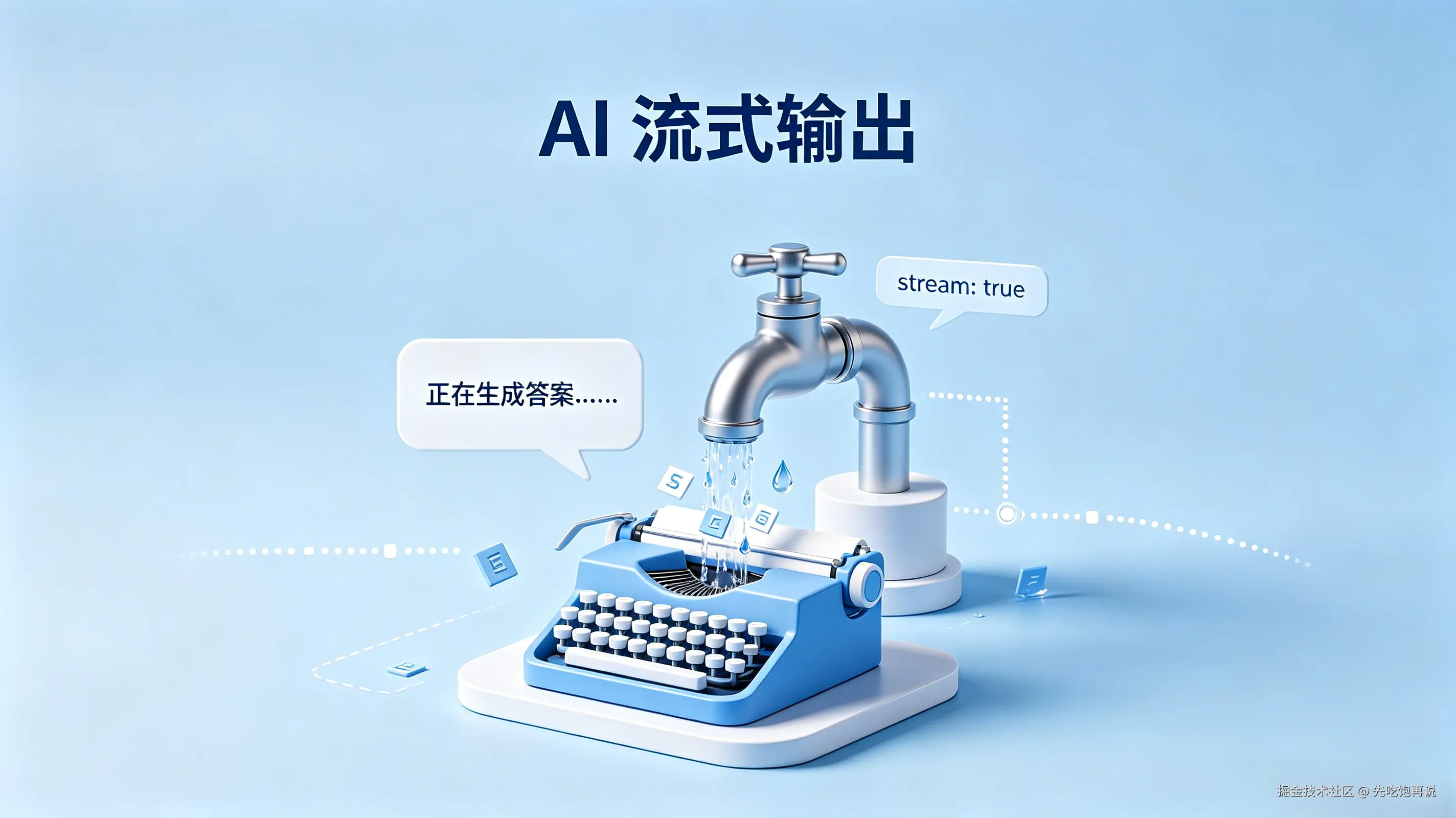 流式输出完全指南：让 AI 对话像打字机一样流畅