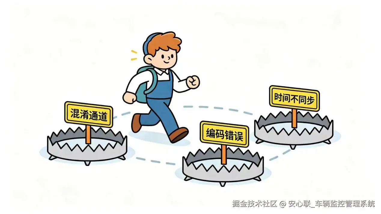 JTT1078 新手常见误区：通道混用、编码不熟与时间戳不同步