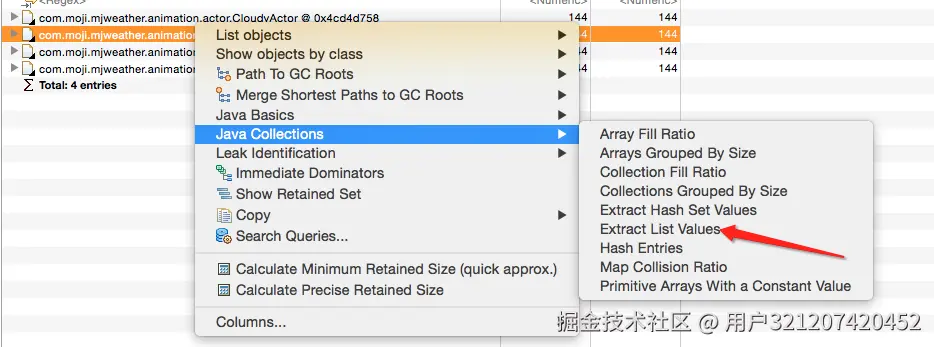 Extrace List Values