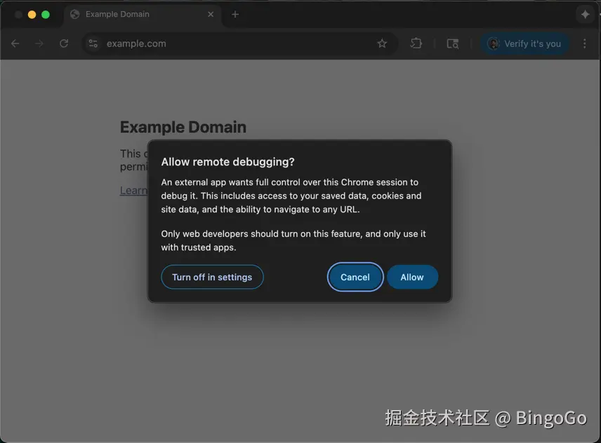 Chrome DevTools MCP 支持直接连接活跃浏览器会话