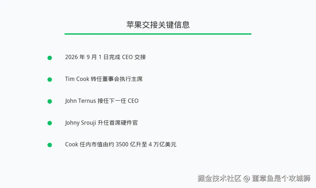 交接关键信息