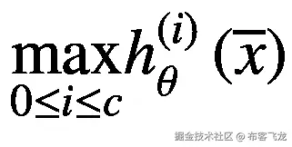 \underset{0\le i\le c}{\max }{h}_{\theta}^{(i)}\left(\overline{x}\right)