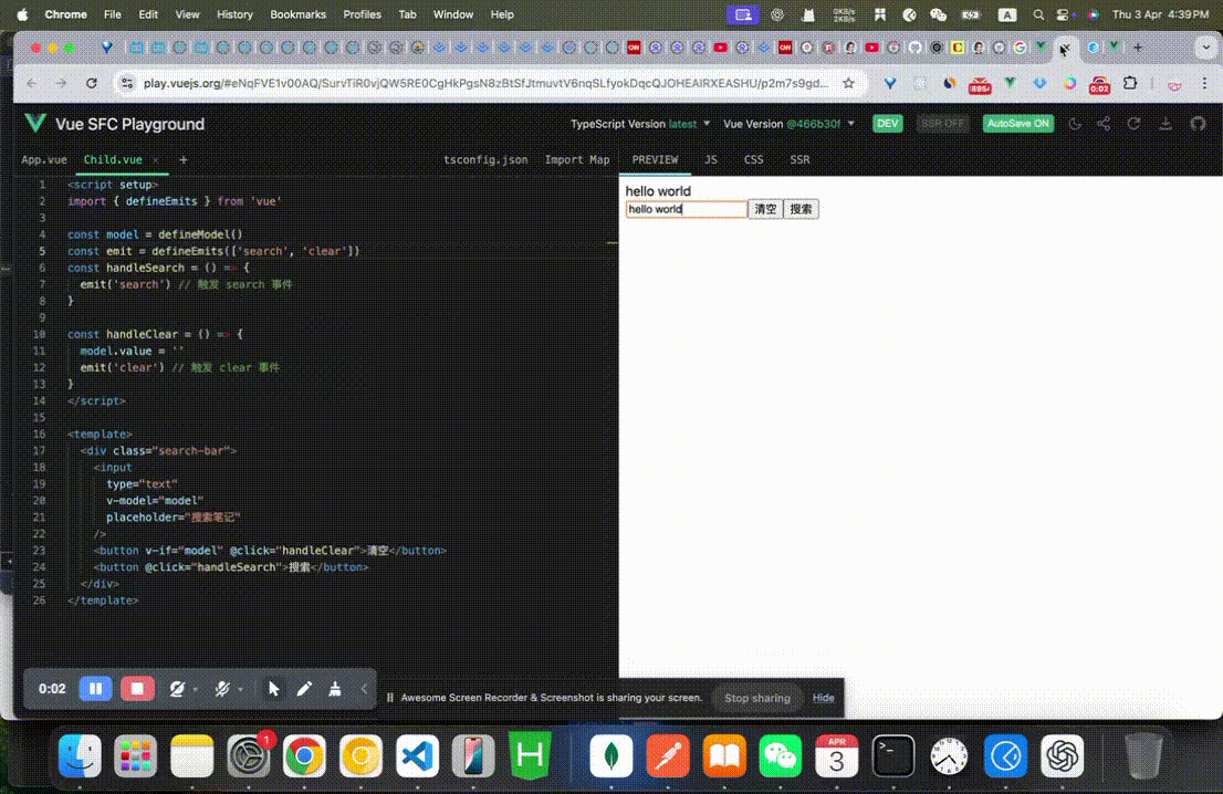 Vue SFC Playground.gif
