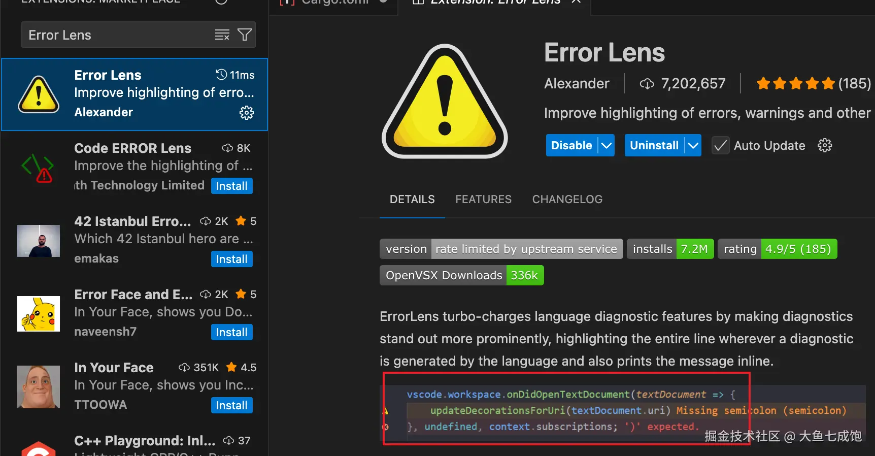 Error Lens