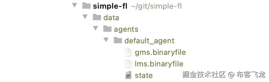 图 6.5 – 代理的数据，包括全局和本地 ML 模型以及以二进制文件格式表示的客户端状态