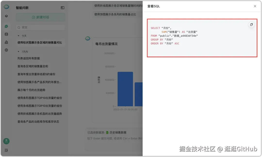 智能问数管理页面
