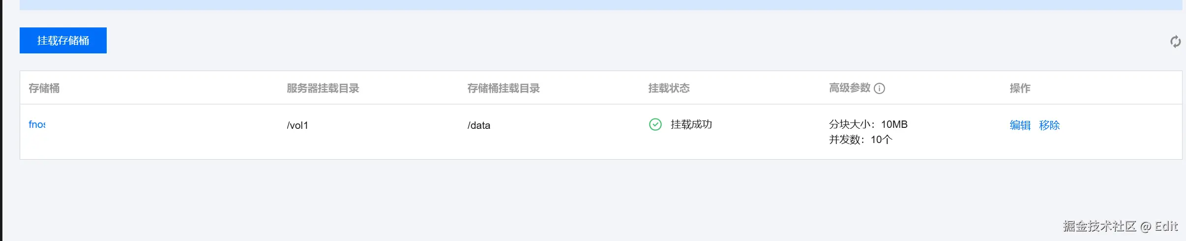 挂载成功
