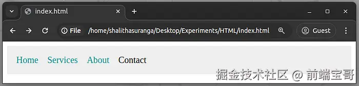 使用功能选择器为无类导航栏设置样式