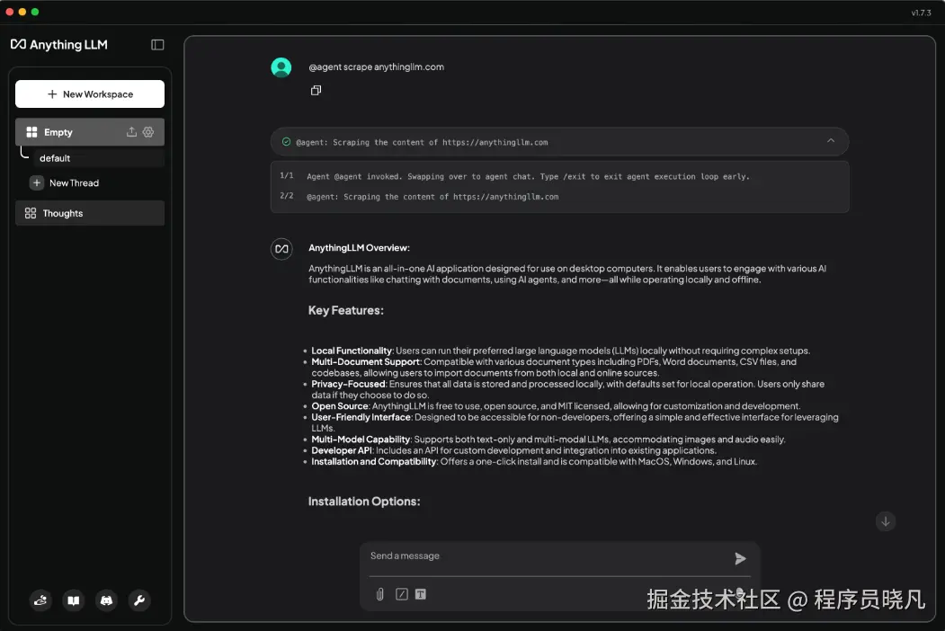 anything-llm 运行效果