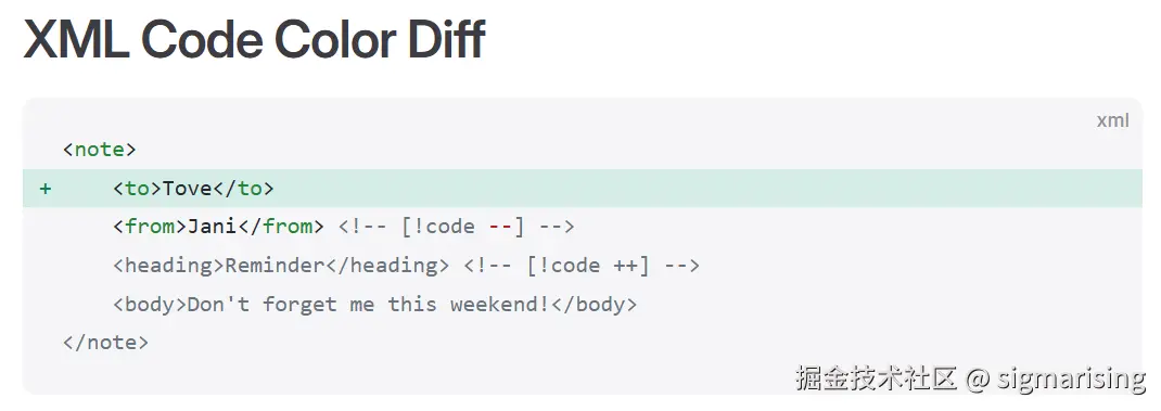 XML Color Diff 失效