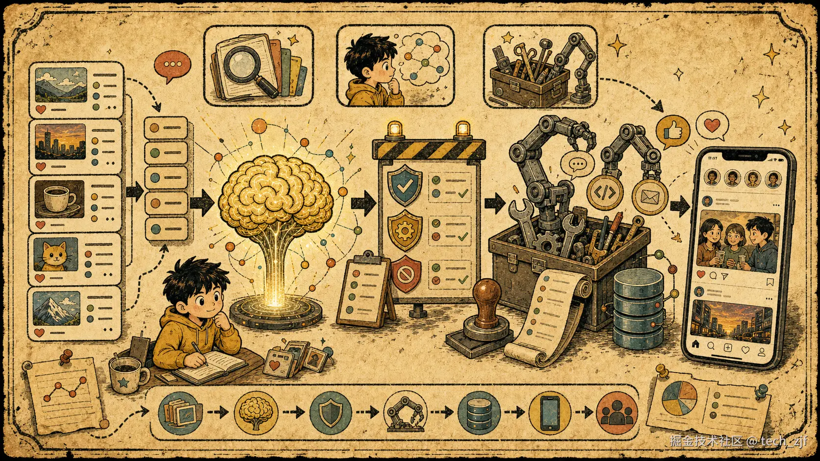 agent-social-llm-brain-hands-vintage-16x9.png