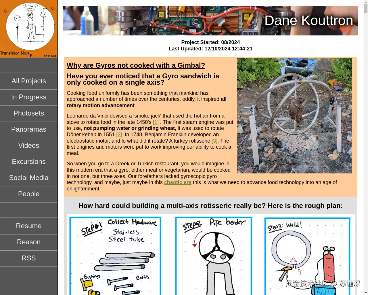 Show HN: 我做了陀螺旋转三明治 - 项目截图