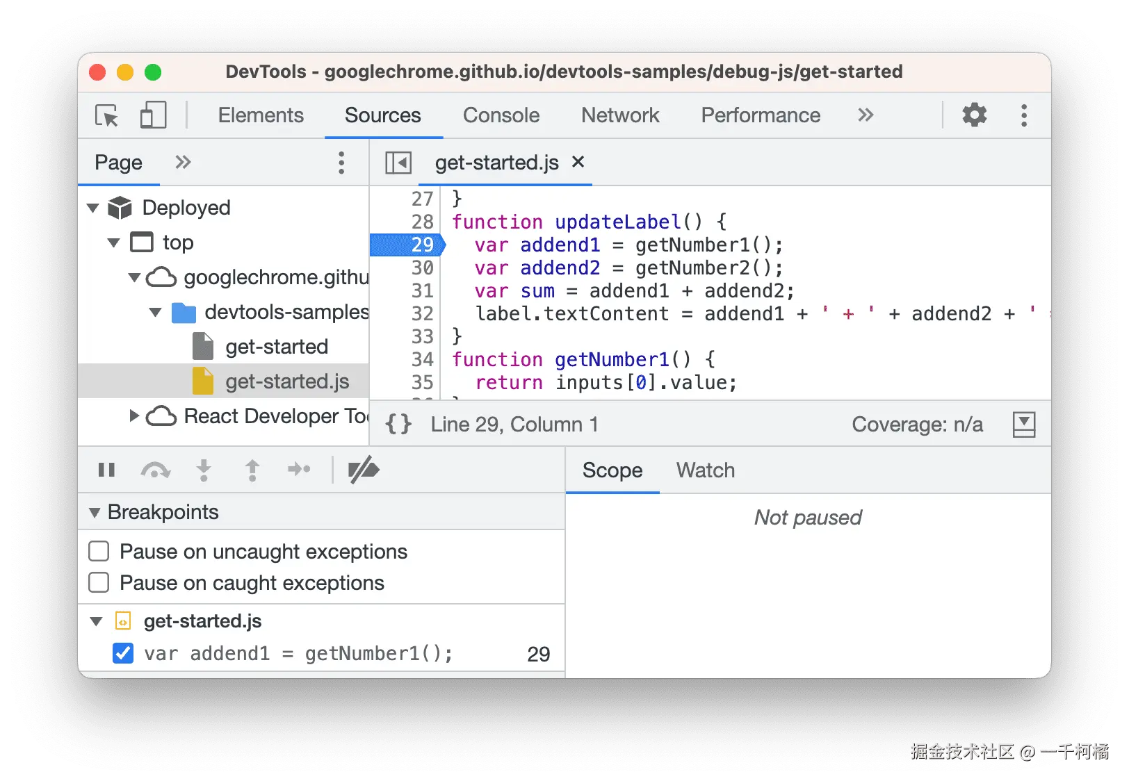 devtools 设置断点