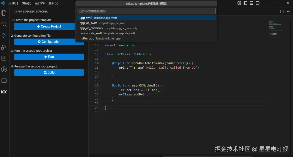 支持多种项目类型