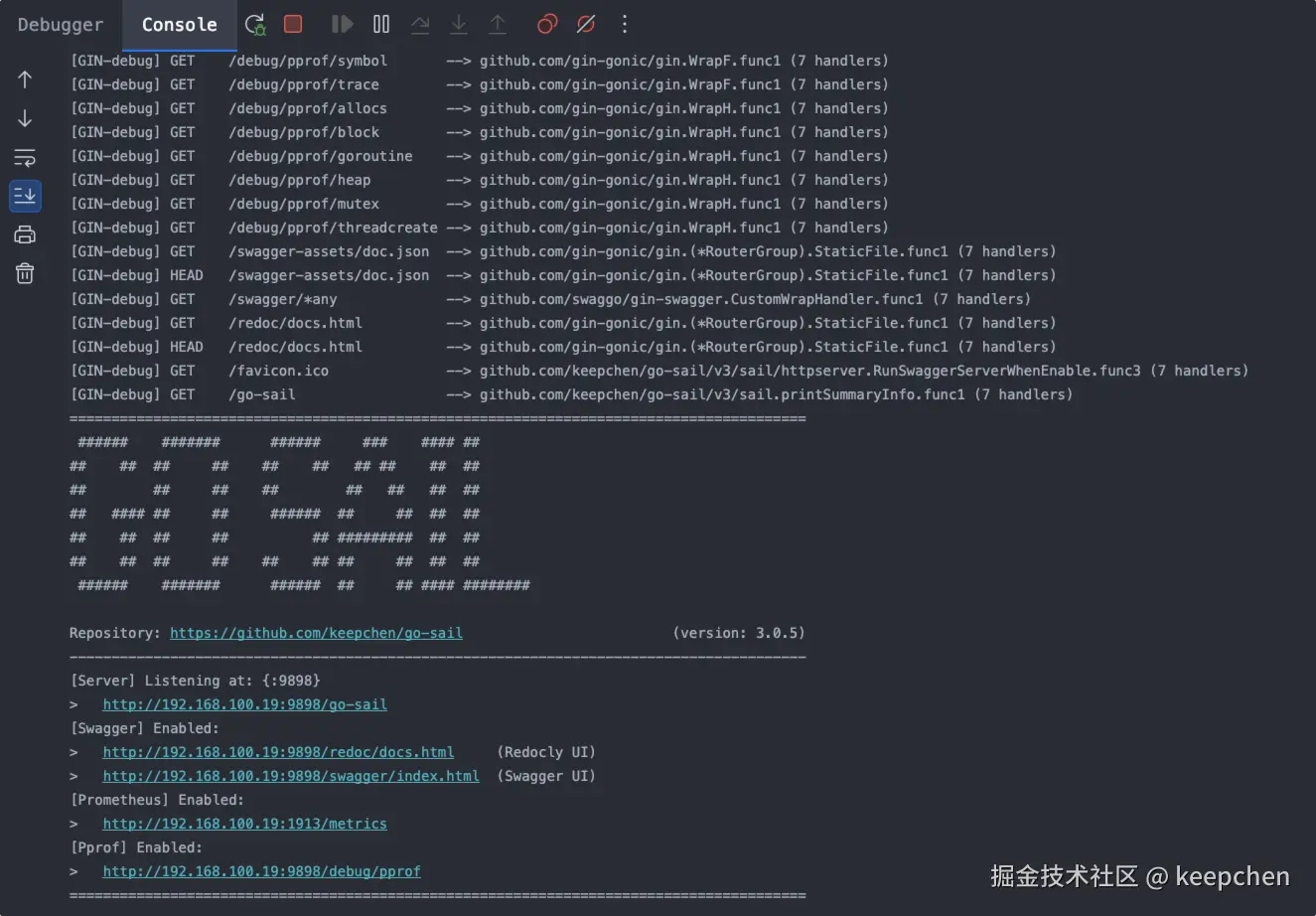 Go-Sail launch screenshot
