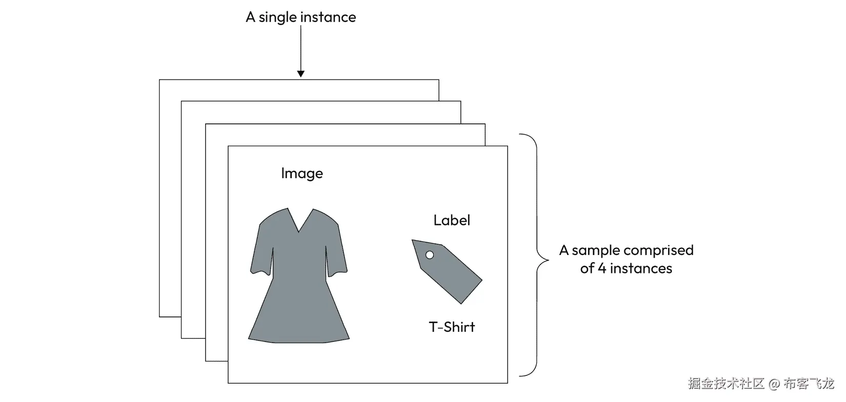 图 1.2 – 数据集样本的概念