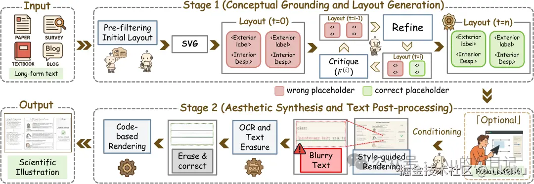 AutoFigure两阶段框架