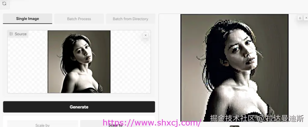 4-24 pixelization像素画图片