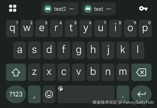 文本工具栏中显示已保存凭据的提示条