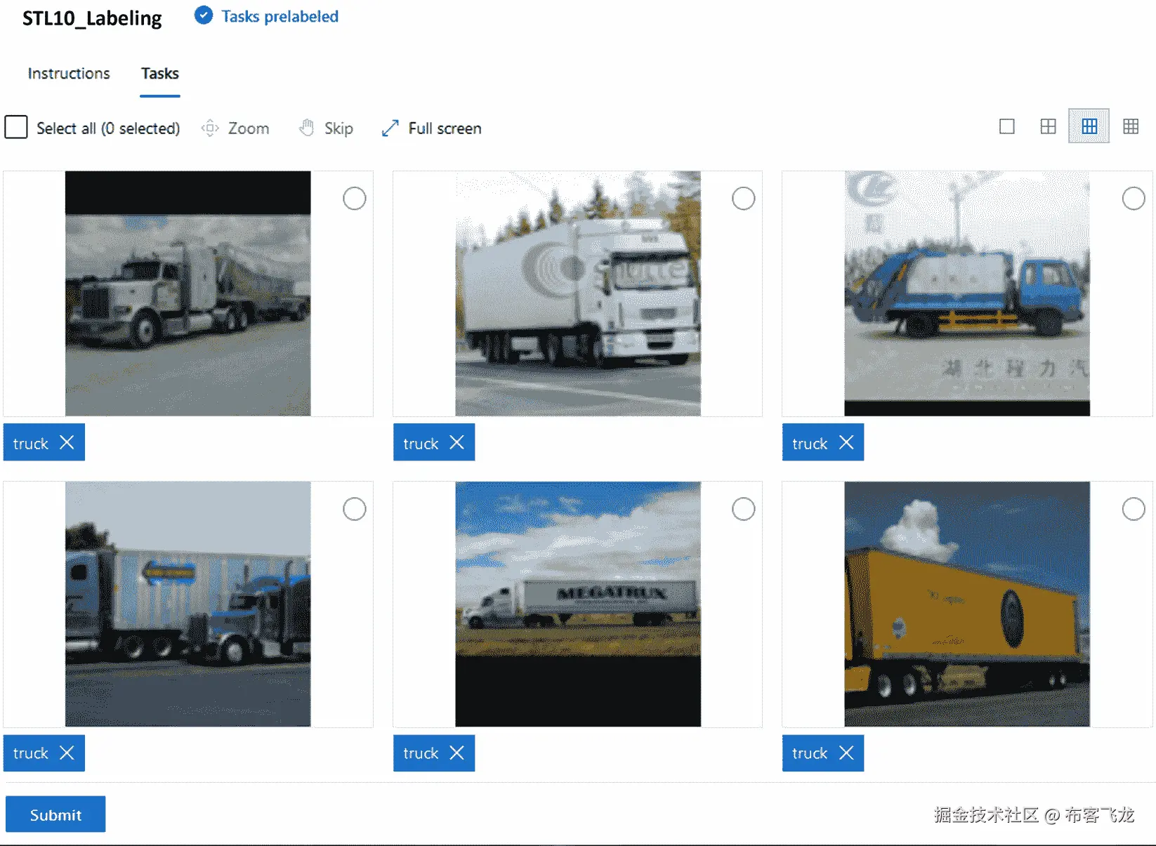 图 6.21 – 显示预标记图像的数据标记