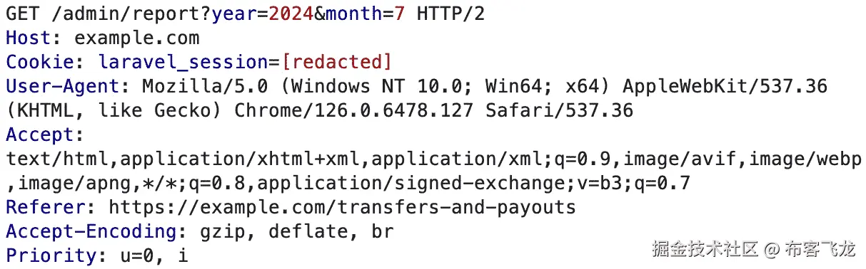 图 9.1 – 一个示例的 GET 请求