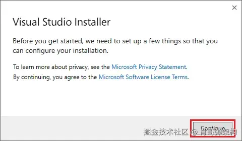 安装 Visual Studio Build Tools