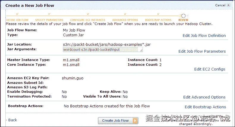 Data processing with Amazon Elastic MapReduce