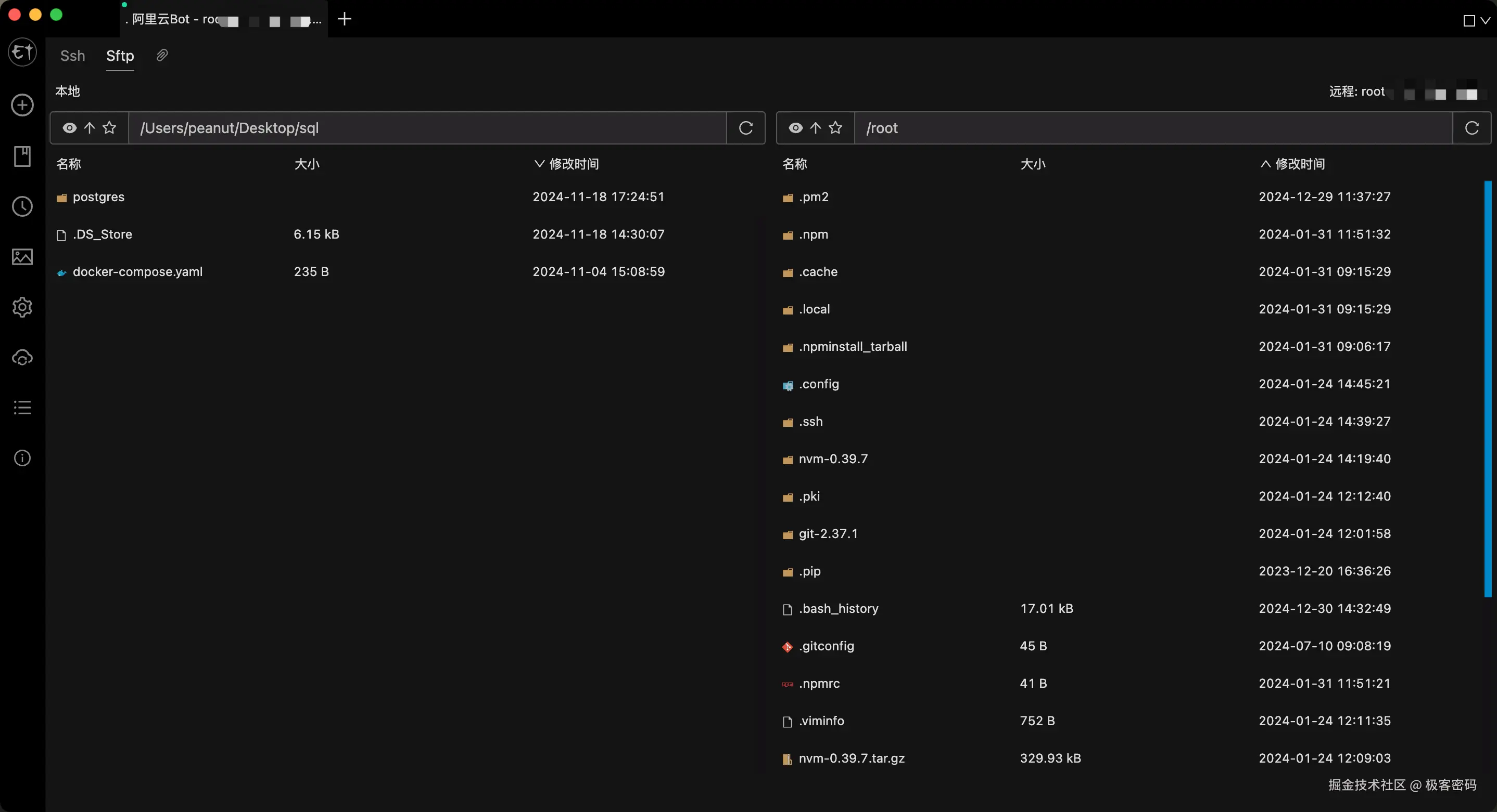 内置 SFTP 支持